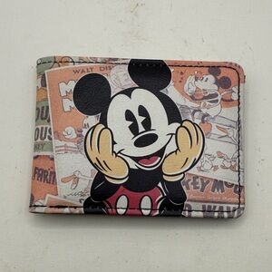 Disney Buckle Down Mickey Mouse Cartoon Wallet ID Card Holder
